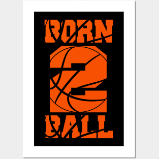 2nd Birthday Basketball Jersey Two 2 Year Old Boy Girl Posters and Art